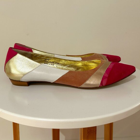 Coach Women's Suede and Leather Flats (New; Size 8.5) - Picture 1 of 6
